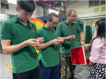 萨震节能空压机5月积分颁奖暨月销售额超标奖发放
