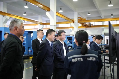 德曼空压机5G+新售后平台迎市长考察
