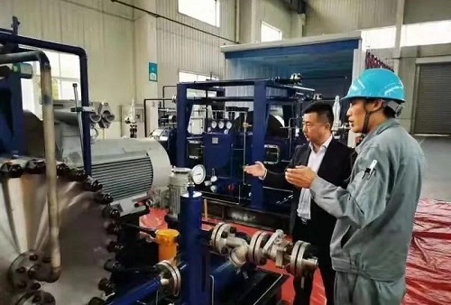 丰电金凯威常熟工厂首批高压氢气隔膜nianxiangyuan
下线试车成功